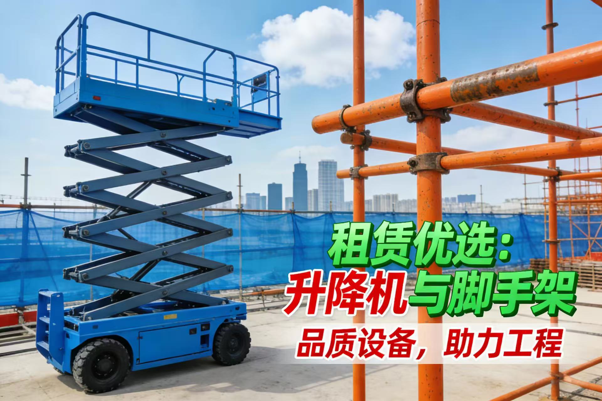 曲臂机租赁：高效适配多场景的高空作业优选方案